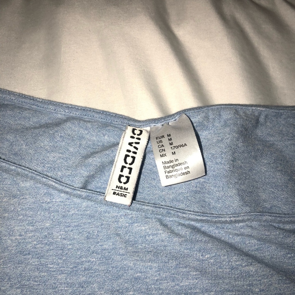 H&M Blue Crop top